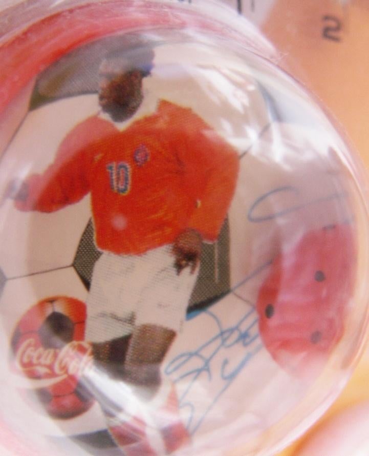 4 Coca-Cola liniaaltjes 12 cm voetballers en bal Coca Cola, Ophalen of Verzenden, Nieuw, Gebruiksvoorwerp