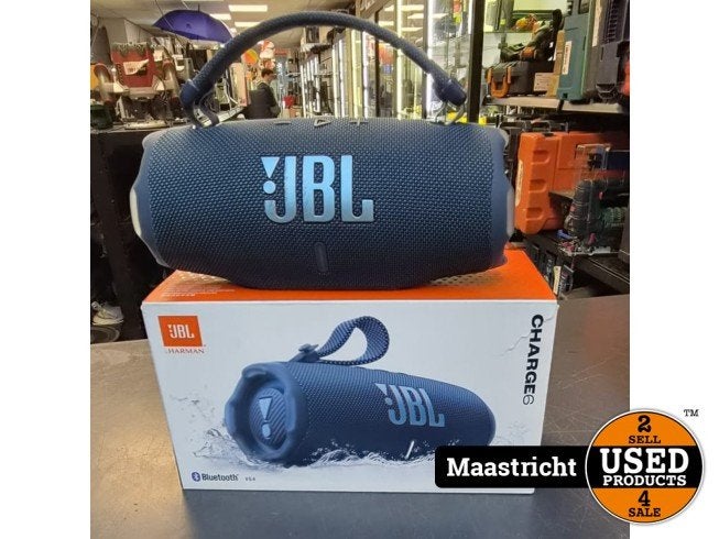 JBL Charge 6 - Draadloze Bluetooth Speaker Blauw | nwpr 160, JBL, Zo goed als nieuw, Support@jbl.com, 400 Atlantic Street
Stamford, CT 06901
USA