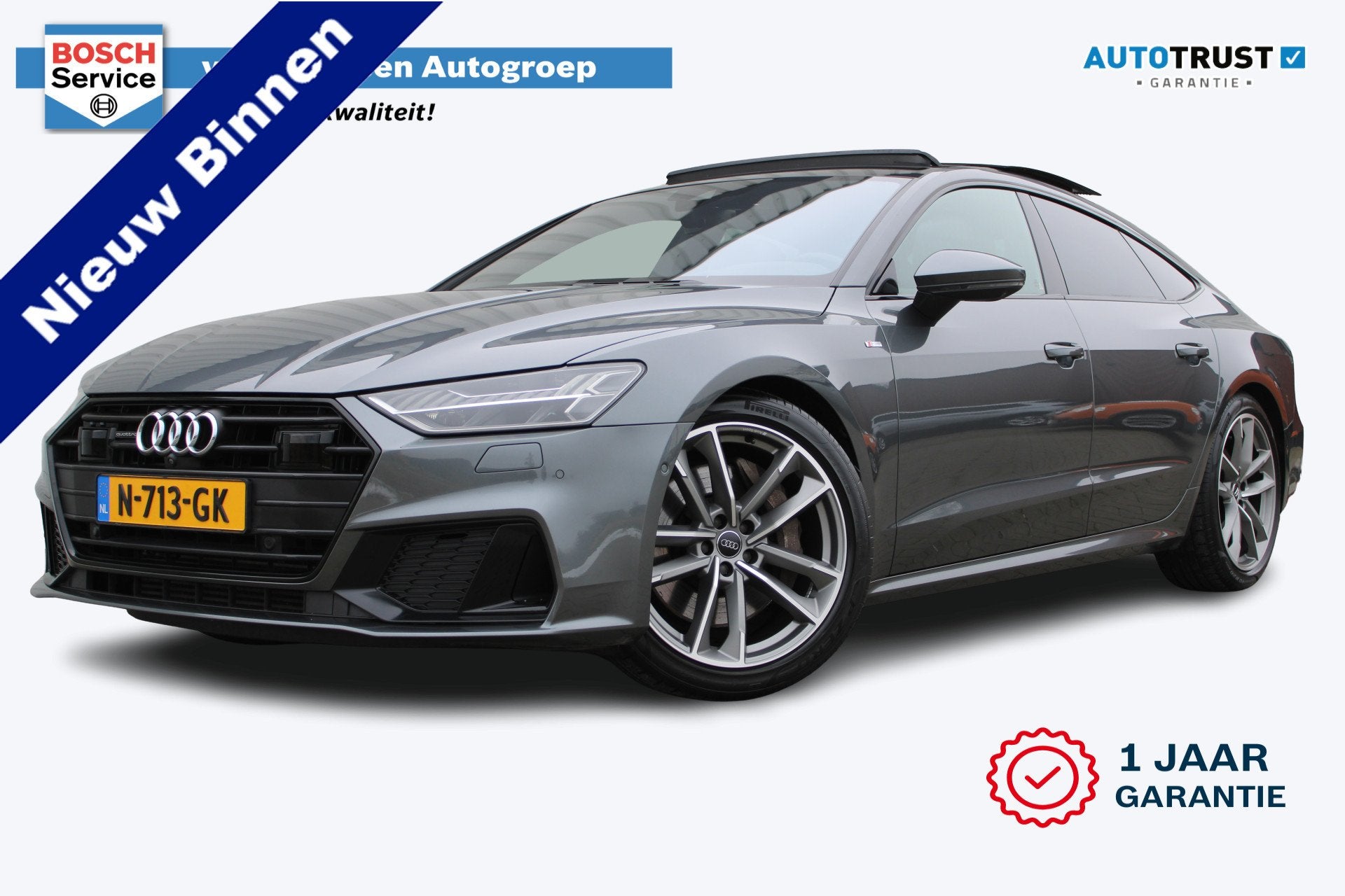 Audi A7 Sportback 55 TFSI quattro Pro Line S | Incl. 12 maan, 12 maanden, Gebruikt, 2995 cc, 14 km/l