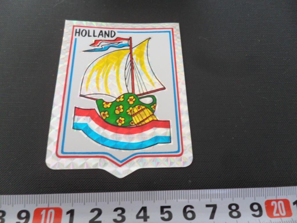 sticker folie HOLLAND klomp met een zeiltje bootje vlag *, Ophalen, Zo goed als nieuw