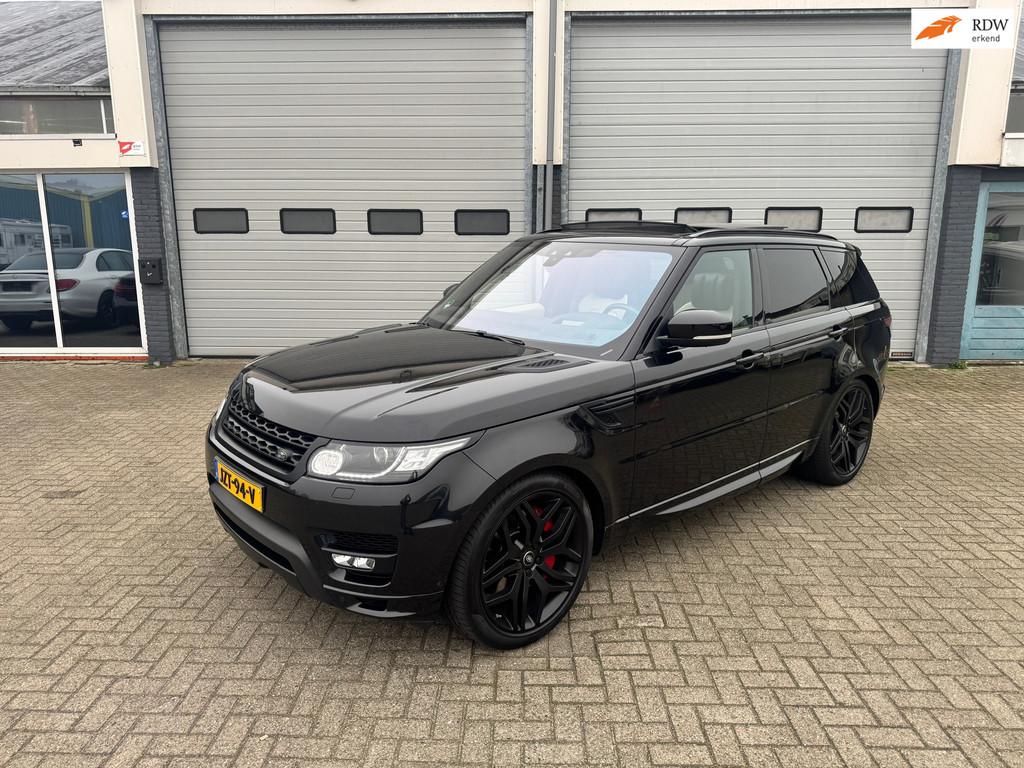 Land Rover RANGE ROVER SPORT 5.0 V8 Supercharged Autobiograp, Automaat, Gebruikt, Zwart, Leder