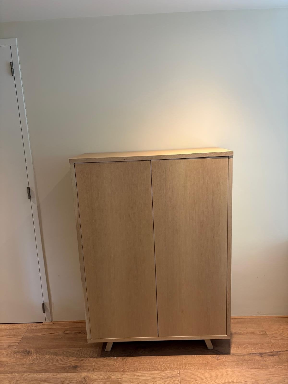 Houten kast met planken - 150x105,5x45cm, Huis en Inrichting, Kasten | Overige, Ophalen, Zo goed als nieuw