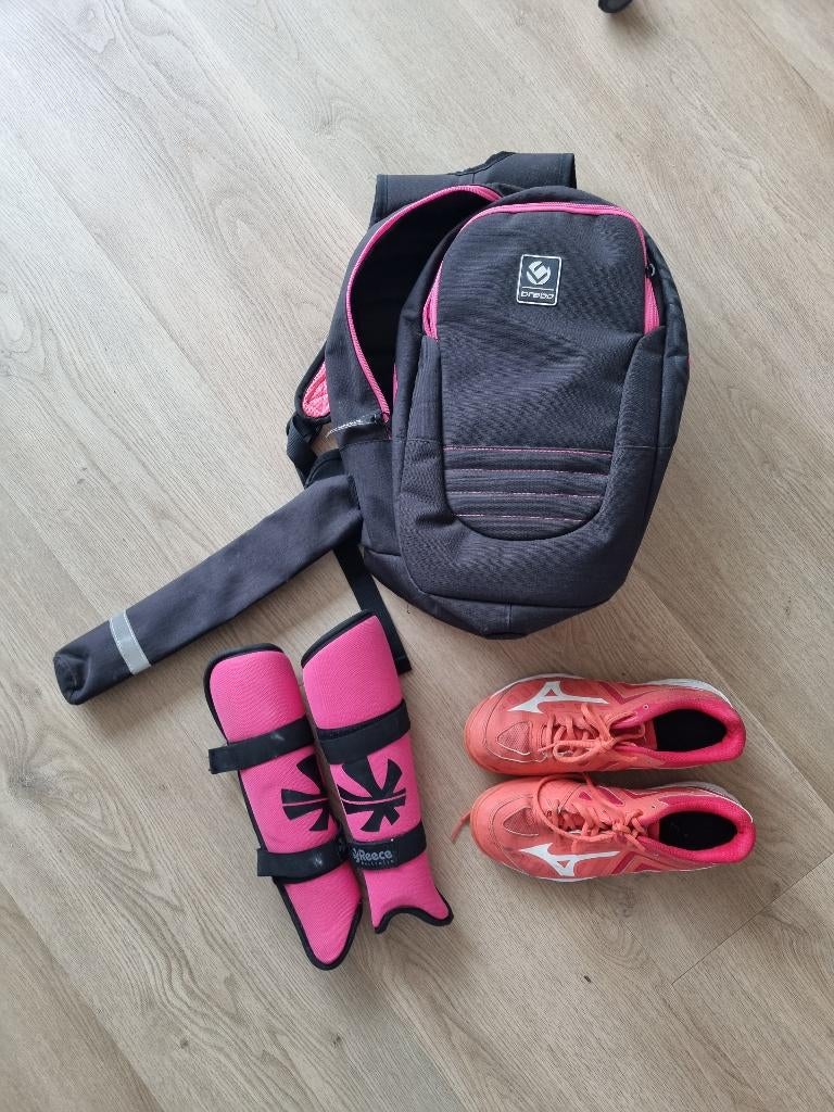 Hockeytas, schoenen, scheenbeschermers, Ophalen of Verzenden, Gebruikt, Tas