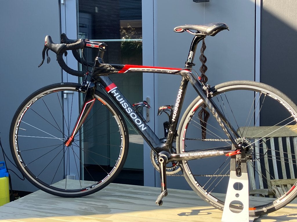 Racefiets, Fietsen en Brommers, Fietsen | Racefietsen, Gebruikt, Carbon, Velgrem, Meer dan 20 versnellingen