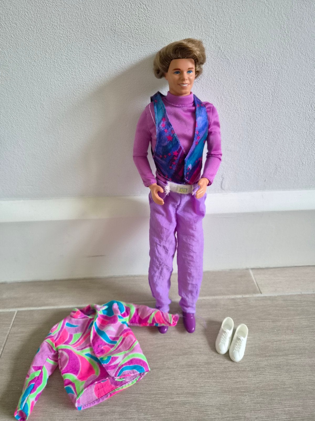 Totally Hair Ken pop met extra kleding, Ophalen of Verzenden, Zo goed als nieuw, Barbie