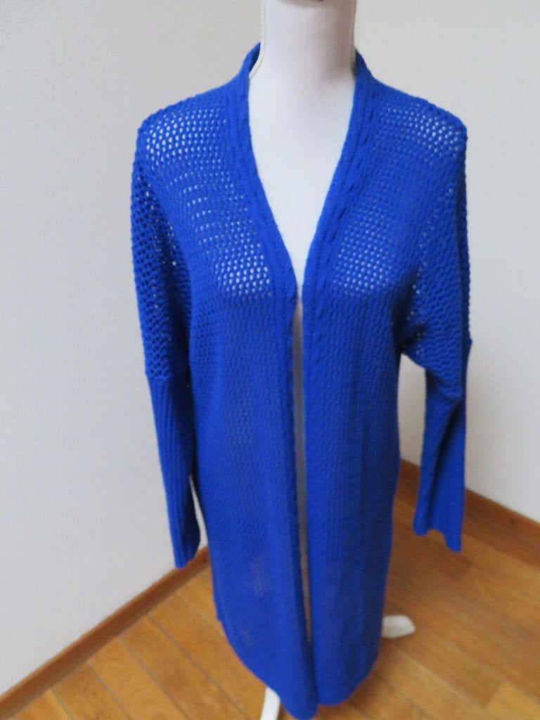 H35 MADE IN ITALY nieuw lang vest blauw M 38/40, Maat 38/40 (M), Made in Italy, Blauw, Nieuw