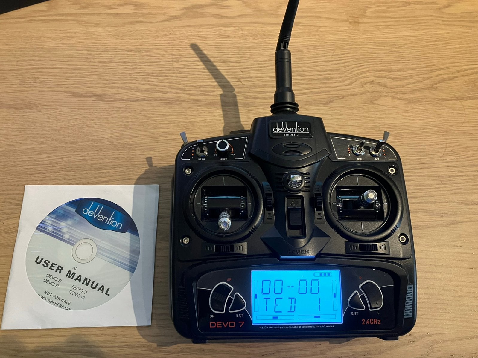 Walkera Devo 7 - 2.4 GHz RC Zender ZGAN, Hobby en Vrije tijd, Ophalen of Verzenden, Zo goed als nieuw