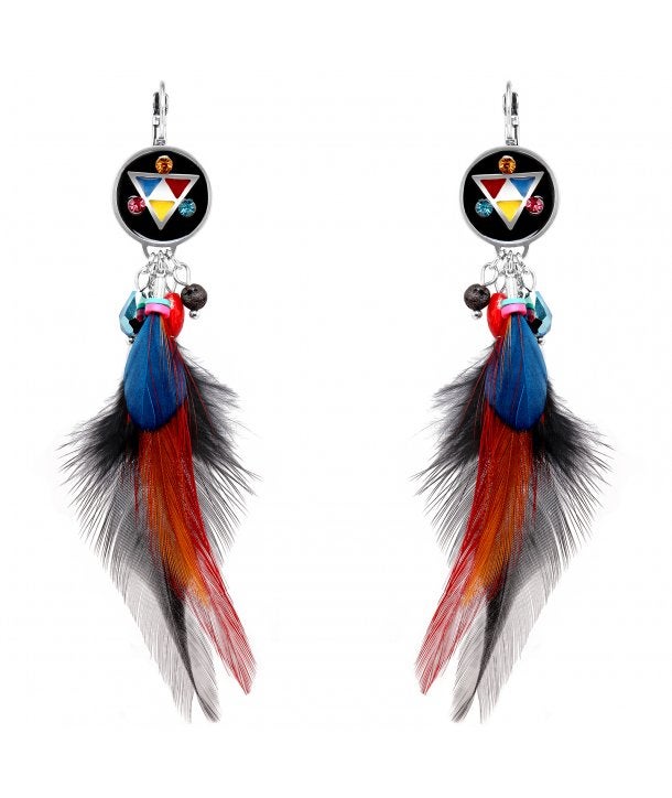 La Chiquita boho ibiza oorbellen oorhangers Apakurias 7,5 cm, Overige materialen, Hangers, Nieuw, Ophalen of Verzenden
