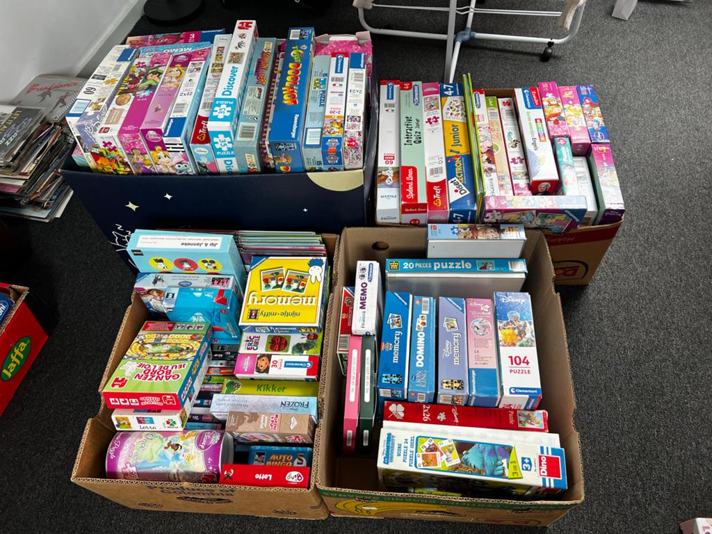 Grote partij puzzels en spellen voor kinderen - €1 p/st, Ophalen of Verzenden, Minder dan 500 stukjes, Gebruikt, Legpuzzel