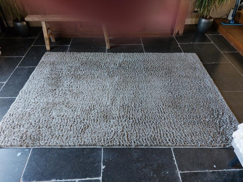 Vloerkleed 160 x230, Huis en Inrichting, Stoffering | Vloerbedekking, Ophalen, Zo goed als nieuw, Minder dan 10 m², Grijs