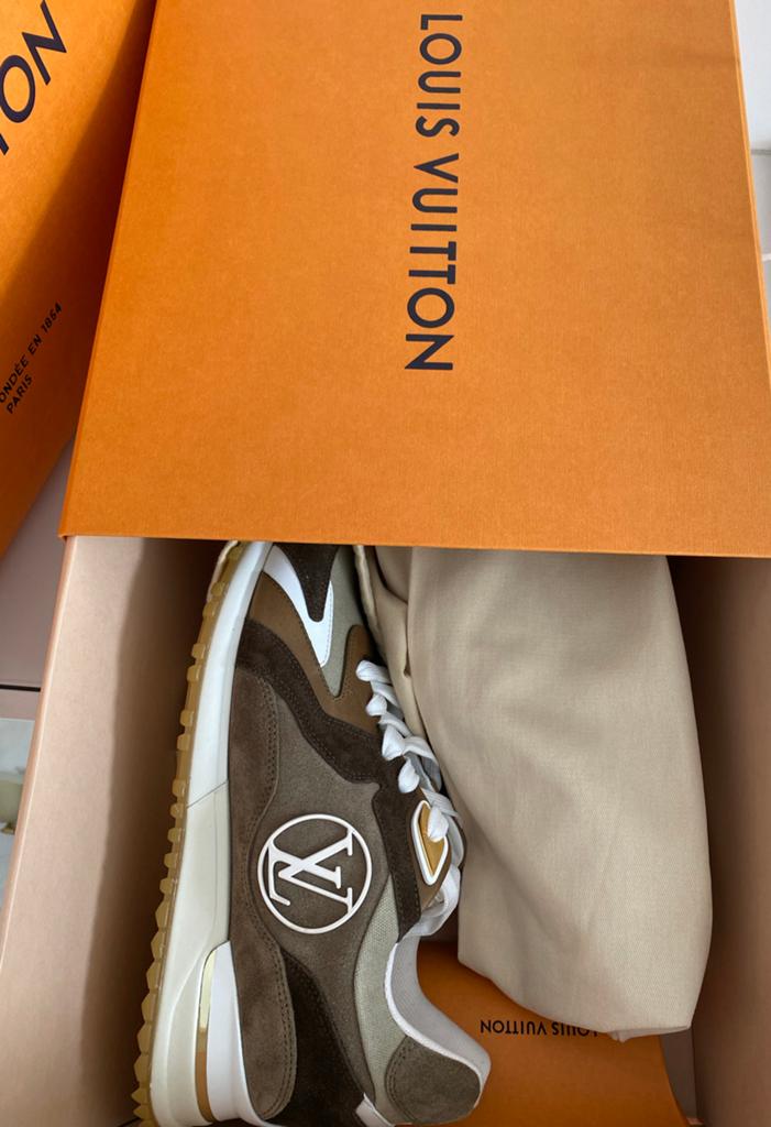 Orginele Louis Vuitton Run Away Sneakers - Bruin/groen, Kleding | Heren, Schoenen, Ophalen, Nieuw, Bruin, Sneakers of Gympen
