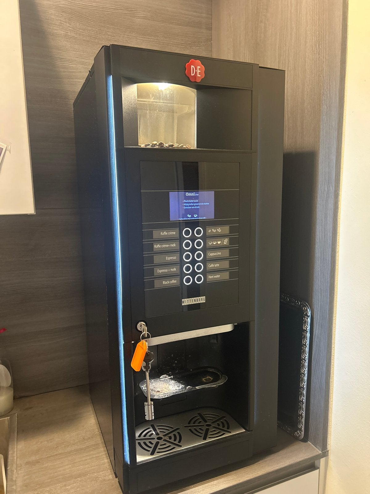 Wittenborg Omniline Koffiemachine - Goede Schoonmaak Nodig, Ophalen, Gebruikt, 10 kopjes of meer, Koffiemachine