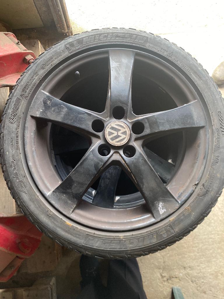 4 Banden velgen Volkswagen, Ophalen, Gebruikt, 16 inch, 205 mm