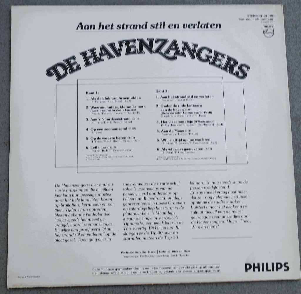 De Havenzangers - Aan het strand stil en verlaten LP, LP, 12 inch, Gebruikt, Piraten en Zeemansliederen