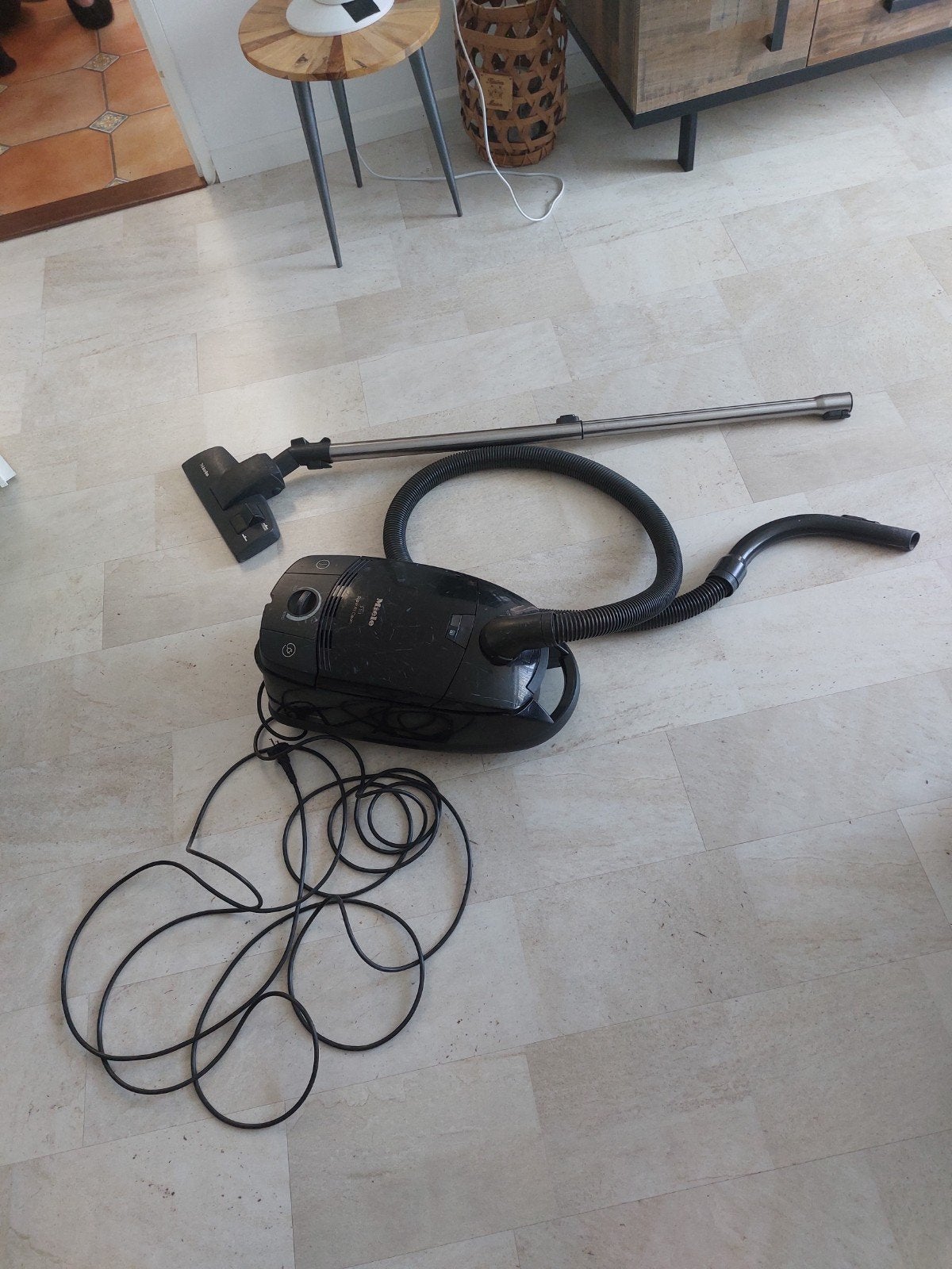 Miele S 511 Super Air Clean sledestofzuiger met accessoires, Gebruikt, Inclusief accessoires, Miele, Sledestofzuiger