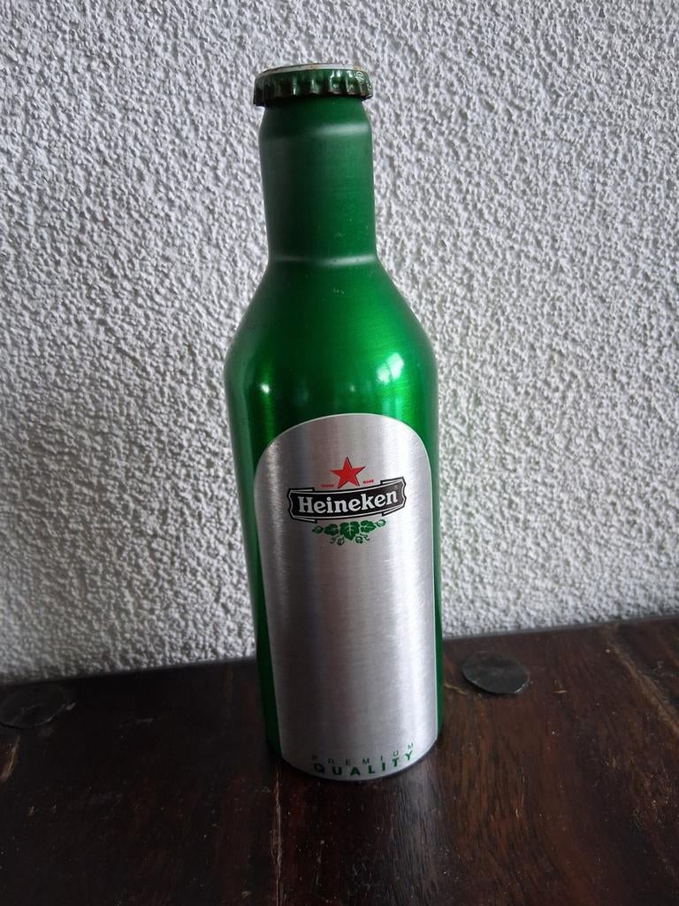 Heineken Aluminium Flesje - Collectors Item, Ophalen of Verzenden, Zo goed als nieuw, Flesje(s), Heineken