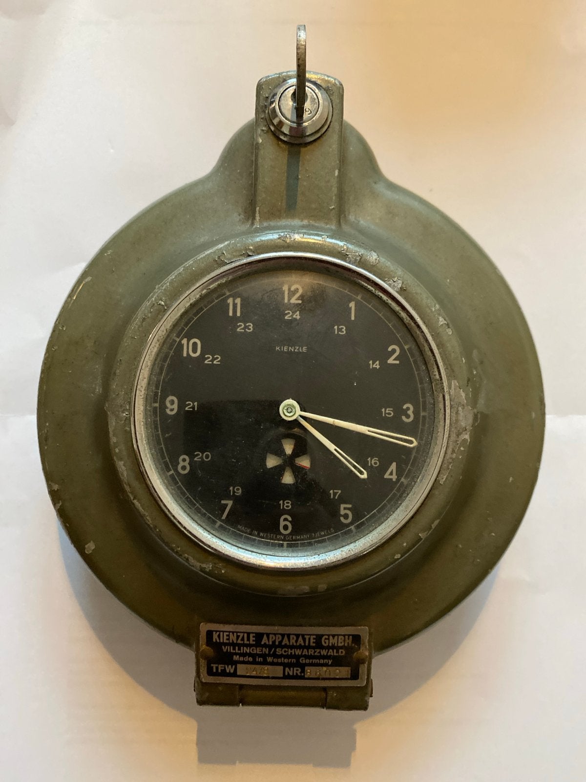 Vintage Kienzle Apparate GmbH Tijdregistratieklok, Ophalen of Verzenden