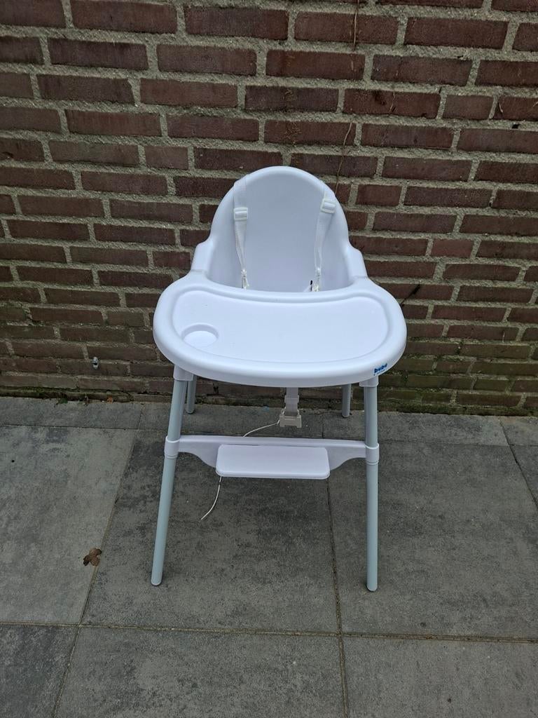 Witte kinderstoel Bebe Style, Ophalen, Gebruikt, Overige typen, Gordel(s)