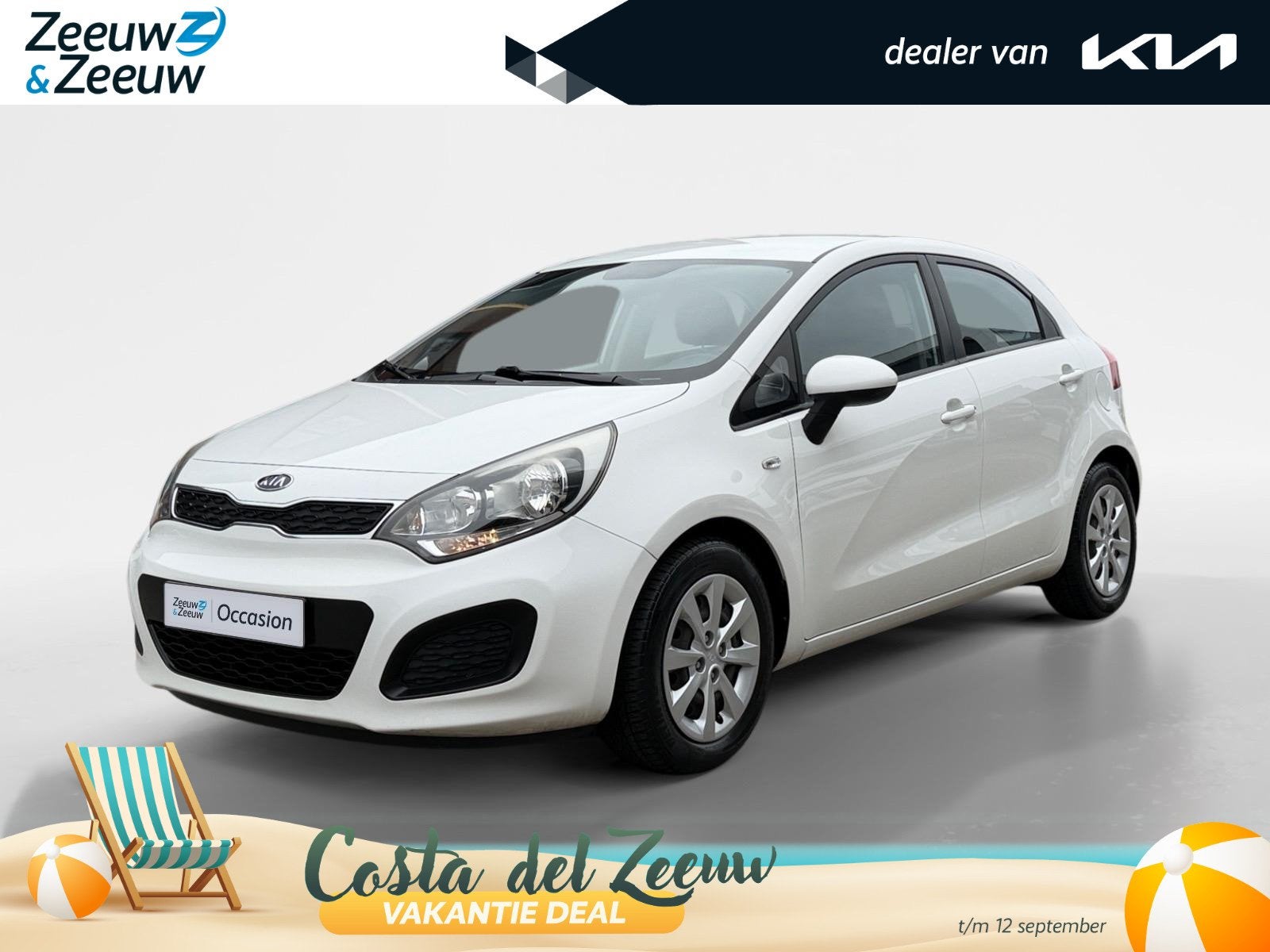 Kia Rio 1.2 CVVT Comfort Pack | Lage kilometerstand! | Airco, Wit, Origineel Nederlands, Handgeschakeld, Rio