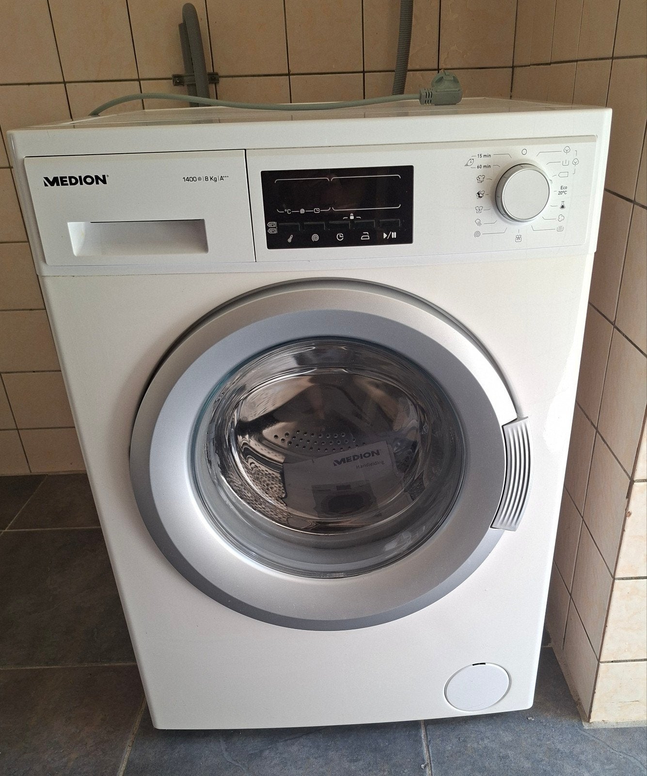 medion wasmachine, Ophalen, Gebruikt, 1200 tot 1600 toeren, Minder dan 85 cm