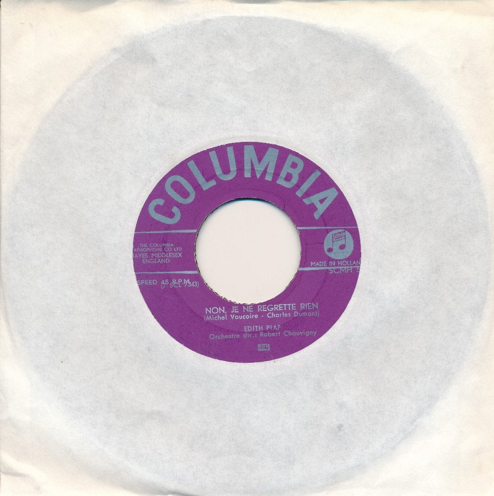 842 Edith Piaf - Non, je ne regrette rien (1961), Ophalen of Verzenden, Gebruikt, 7 inch, Pop