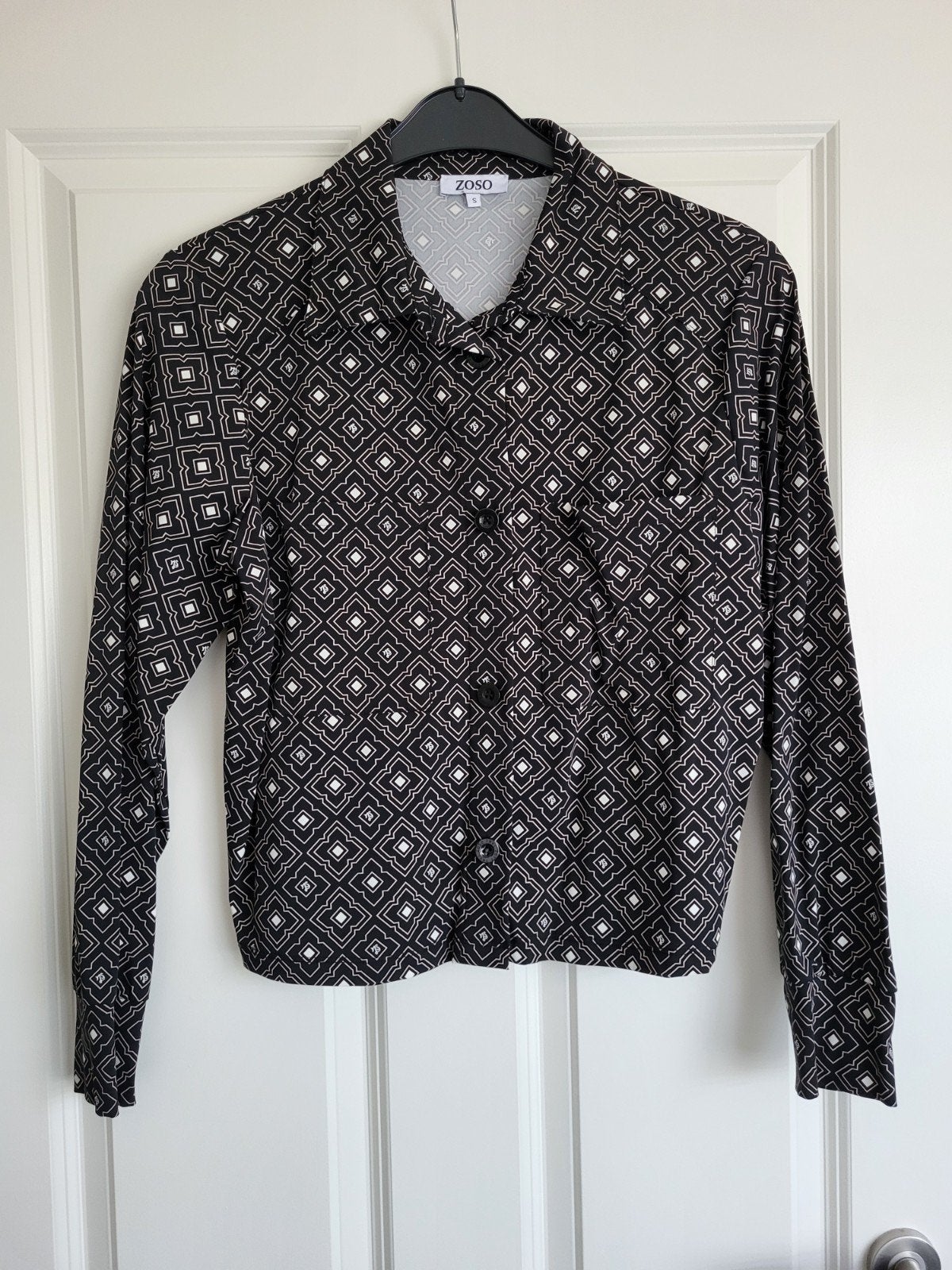 Zoso jasje, zwart wit taupe, maat S, Kleding | Dames, Zwart, Ophalen of Verzenden, Zo goed als nieuw, Maat 36 (S)
