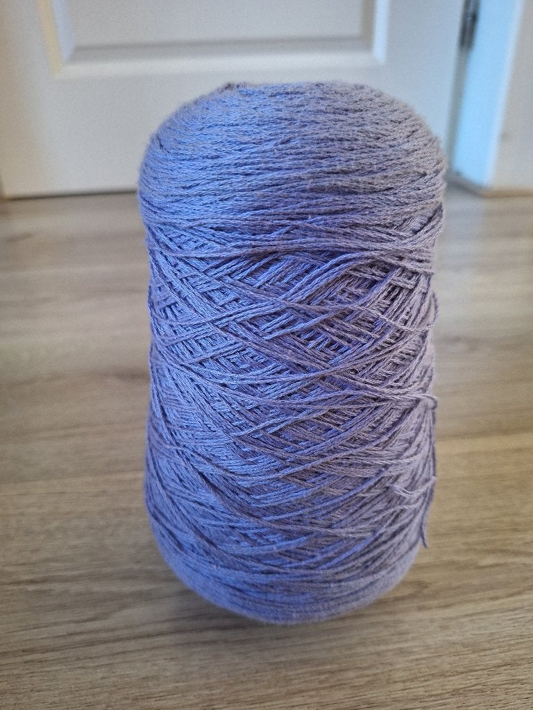 Paarse Katoen/acrylmix op cone, Ophalen of Verzenden, Nieuw, Breien of Haken, Wol of Garen