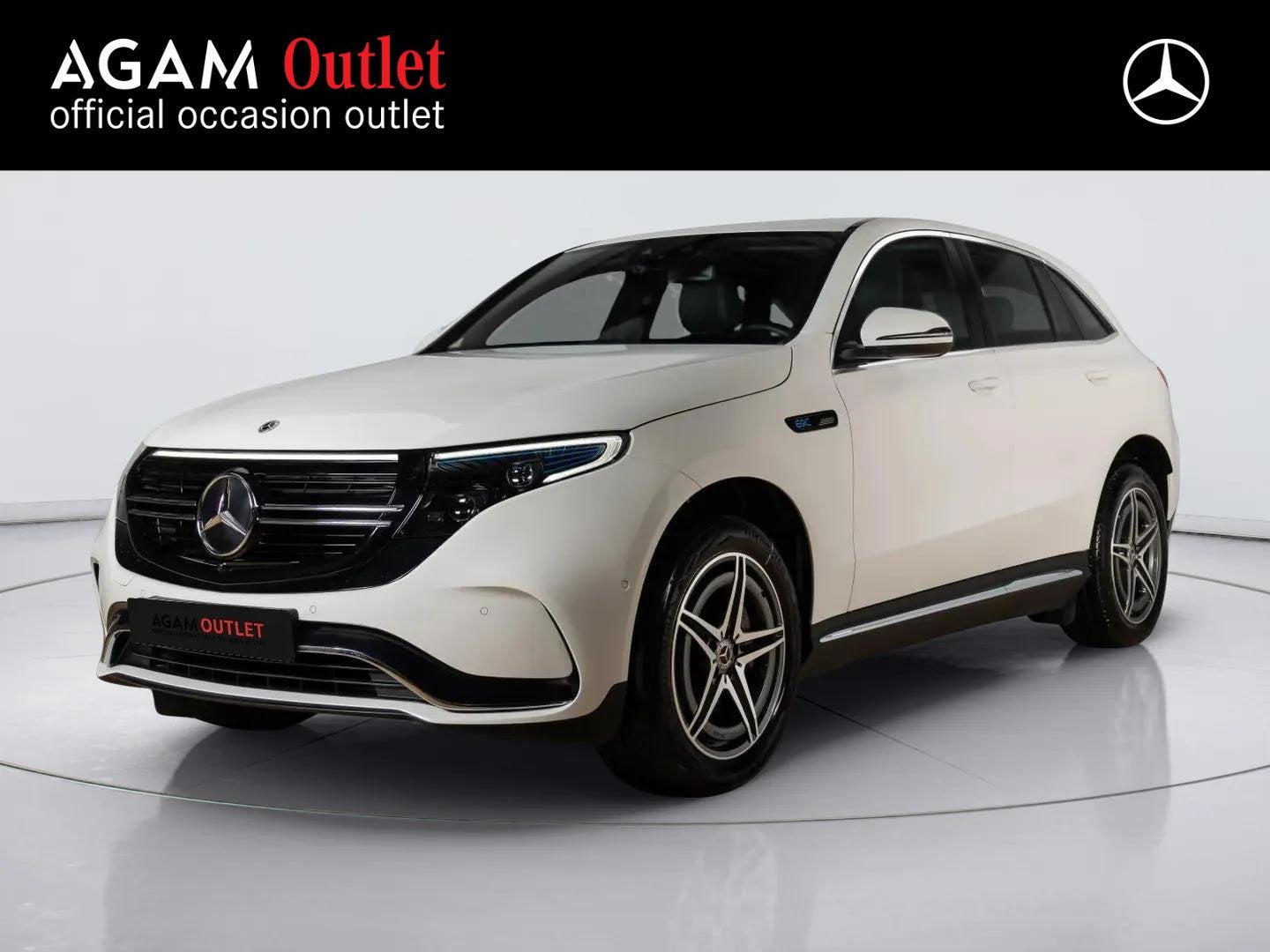Mercedes-Benz EQC 400 4MATIC AMG Line 80 kWh | Trekhaak, Automaat, Leder en Stof, Wit, Vierwielaandrijving