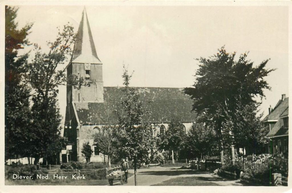 701-237-013 Diever Ned Herv Kerk, Verzenden, Voor 1920, Drenthe