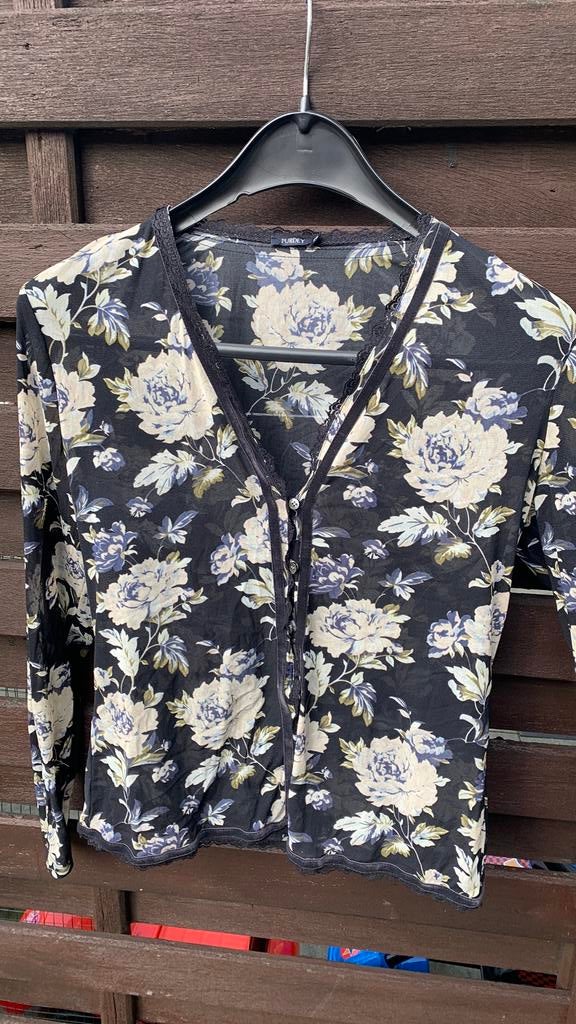 Blousje van Purdey, mt xxl, Ophalen, Gedragen, Maat 46/48 (XL) of groter, Blauw