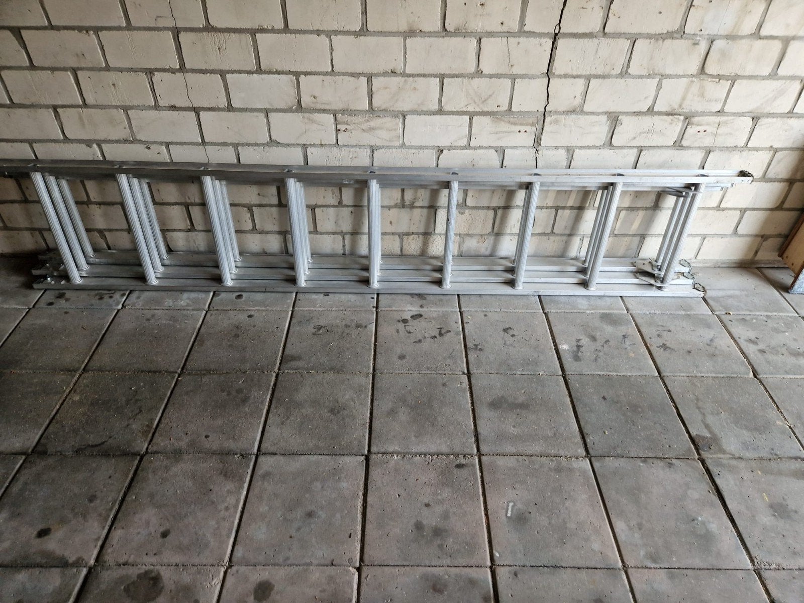 driedelige ladder 3x9, Ophalen, Gebruikt, Ladder, Opvouwbaar of Inschuifbaar