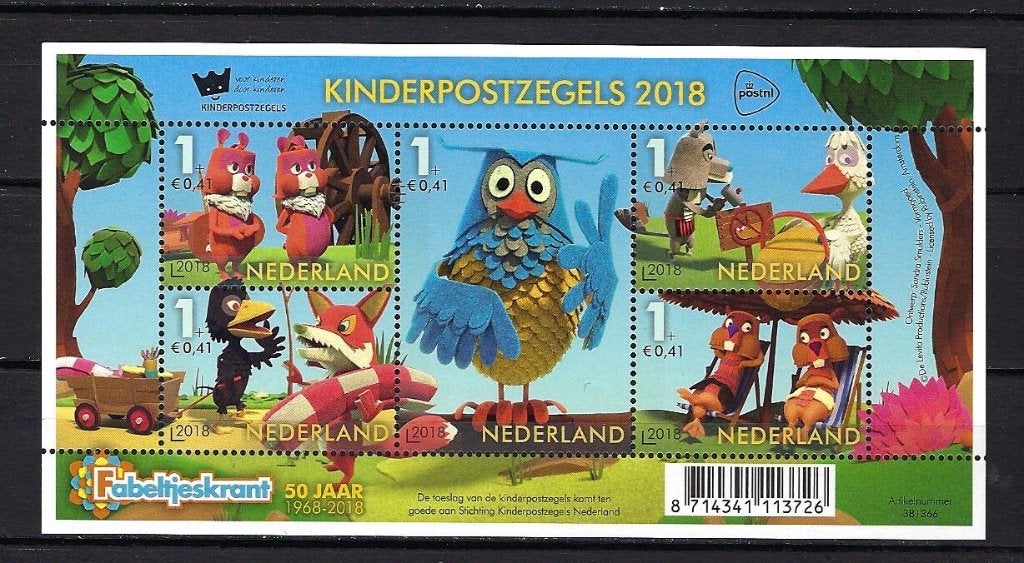 NVPH Blok 3694 (Kinderzegels) Postfris, Ophalen of Verzenden, Na 1940, Postfris