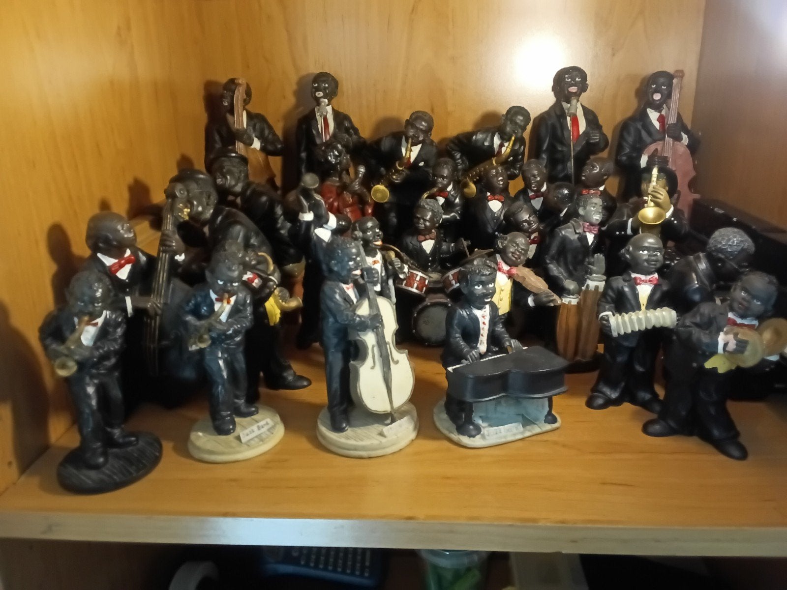 Vintage Jazz Band Beeldjes Collectie, Ophalen of Verzenden, Gebruikt, Mens