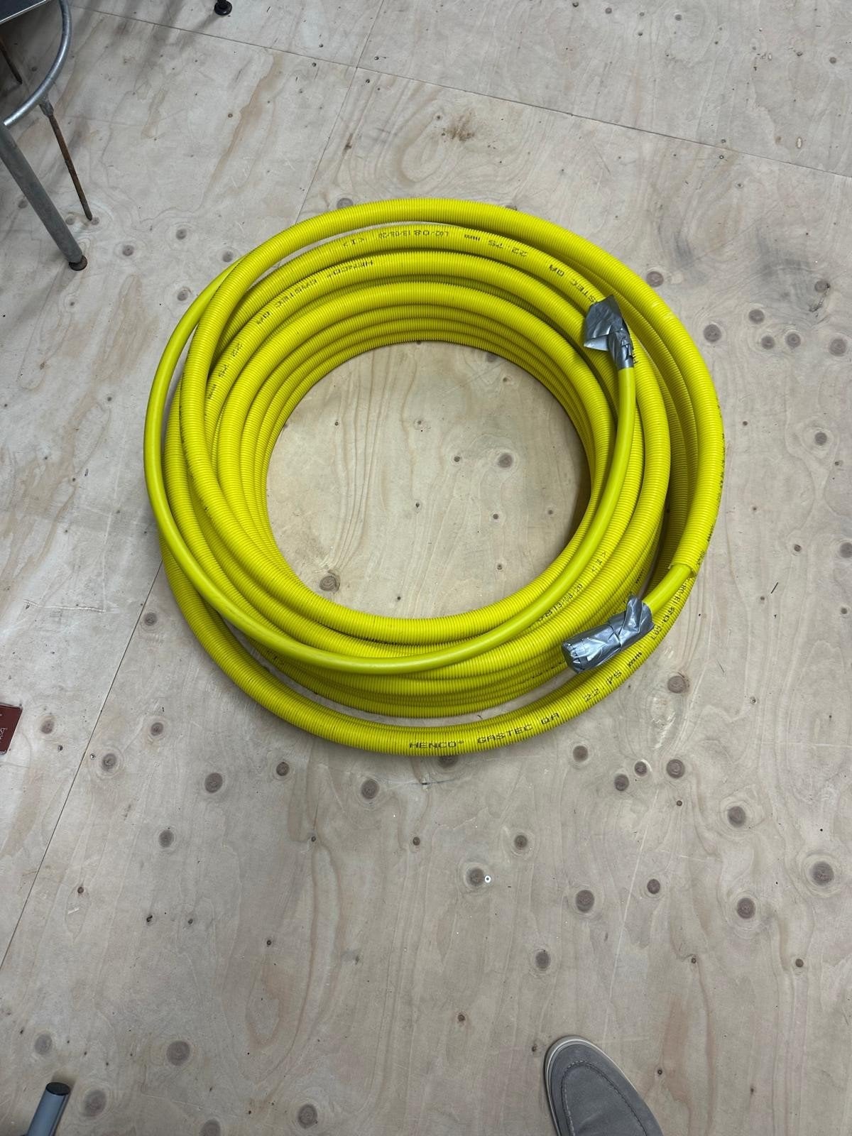 Gele flexibele henco buis voor gas of diverse toepassingen, Ophalen, Overige materialen, 6 meter of meer, Overige typen