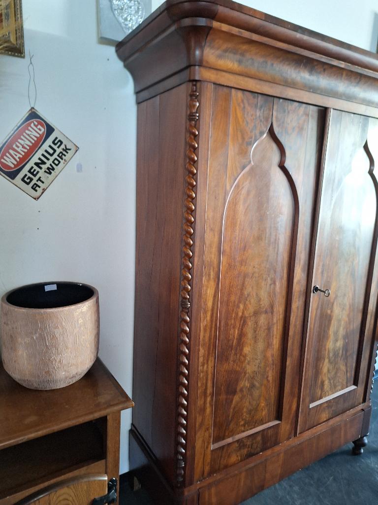 Prachtige Biedermeier linnenkast in goede staat, Ophalen, Gebruikt, Onbekend, 150 tot 200 cm