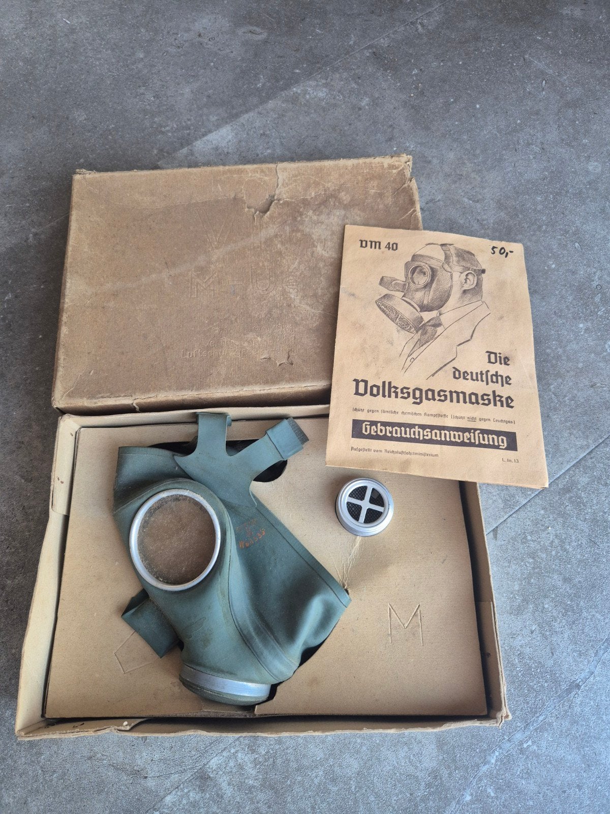 Org  Volksgasmasker  ( M ), Ophalen of Verzenden, Duitsland