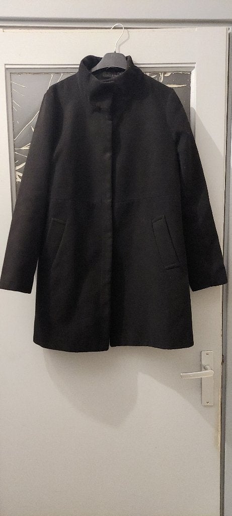 Mantel Zwart Maat 40 Primark, Ophalen of Verzenden, Gedragen, Maat 38/40 (M), Zwart