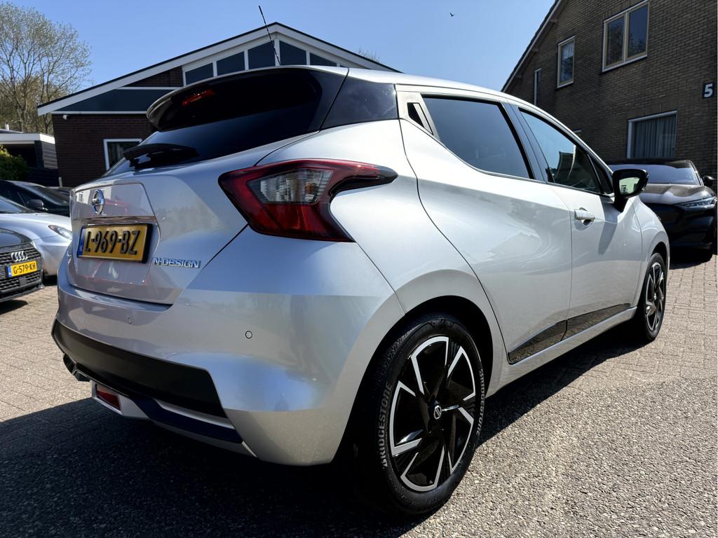 Nissan Micra 1.0 IG-T N-Design 46853km, Navi, App-Connecct, Auto's, Voorwielaandrijving, Origineel Nederlands, 92 pk, Zilver of Grijs