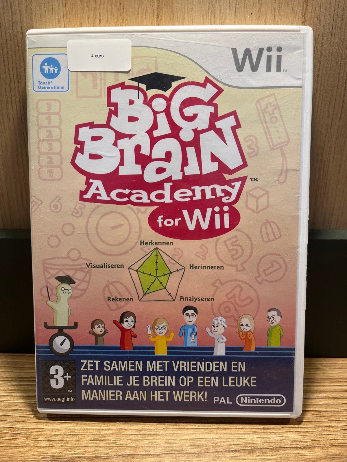Big Brain Academy for Wii - Test je hersenen!, Spelcomputers en Games, Games | Nintendo Wii, Gebruikt, Puzzel en Educatief, 3 spelers of meer