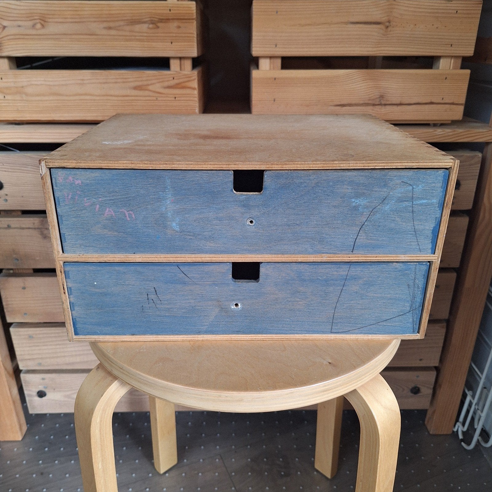 Ikea Moppe houten mini ladekastje 33,5x27,5x17 cm., Ophalen of Verzenden