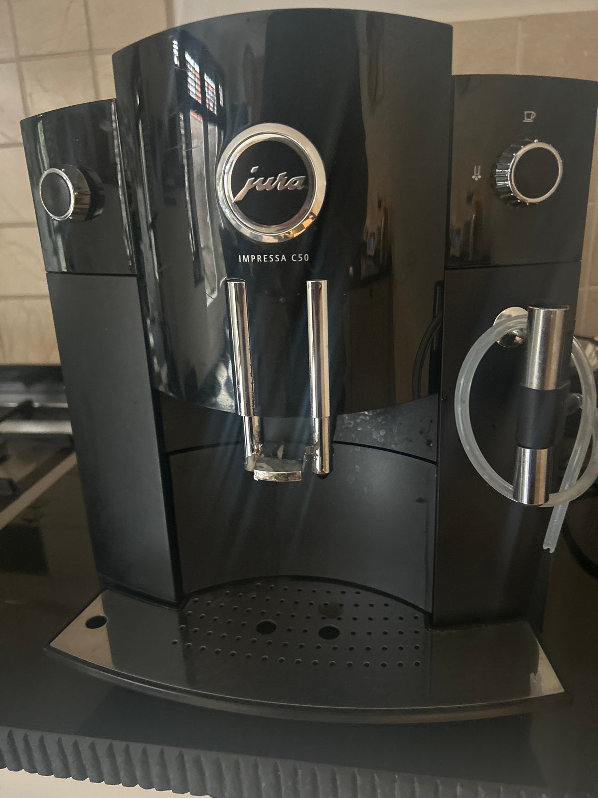 Jura Impressa C50 Koffiemachine - gebruikt, Afneembaar waterreservoir, Gebruikt, Koffiemachine, 4 tot 10 kopjes