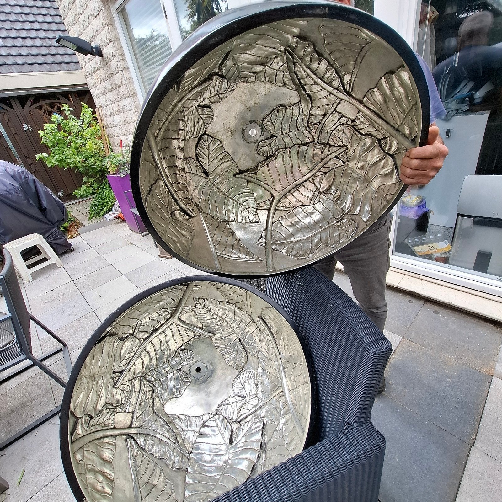 2 unieke massueve hanglampen, Ophalen, Minder dan 50 cm