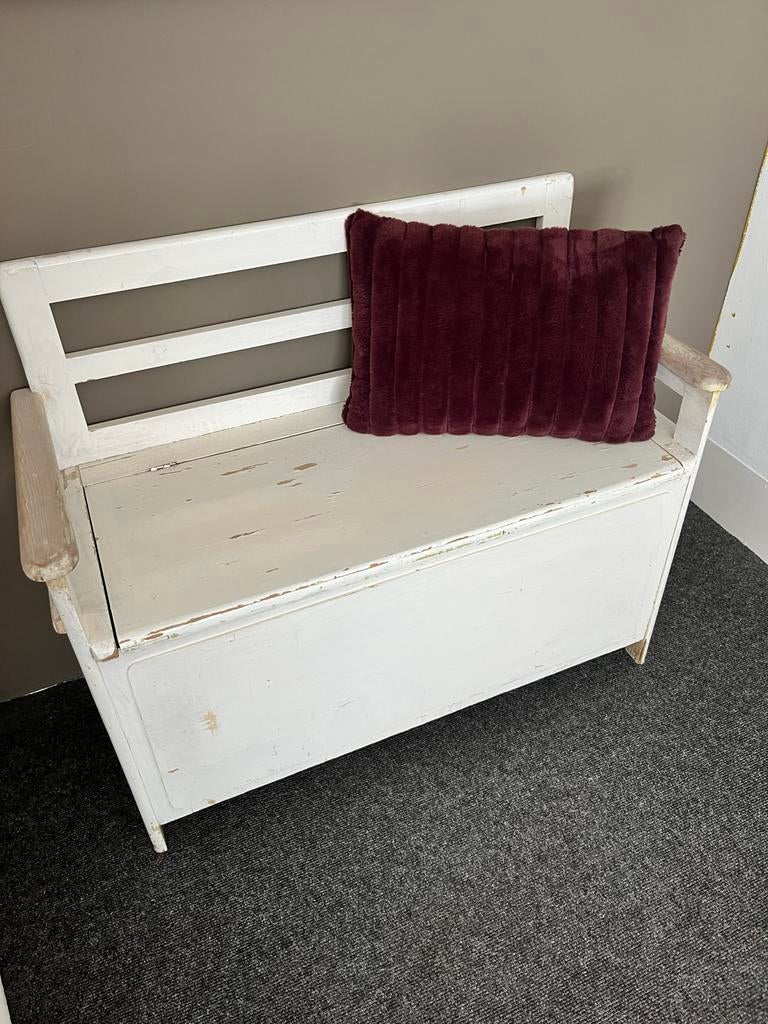 Vintage klapbank, Antiek en Kunst, Antiek | Meubels | Stoelen en Banken, Ophalen
