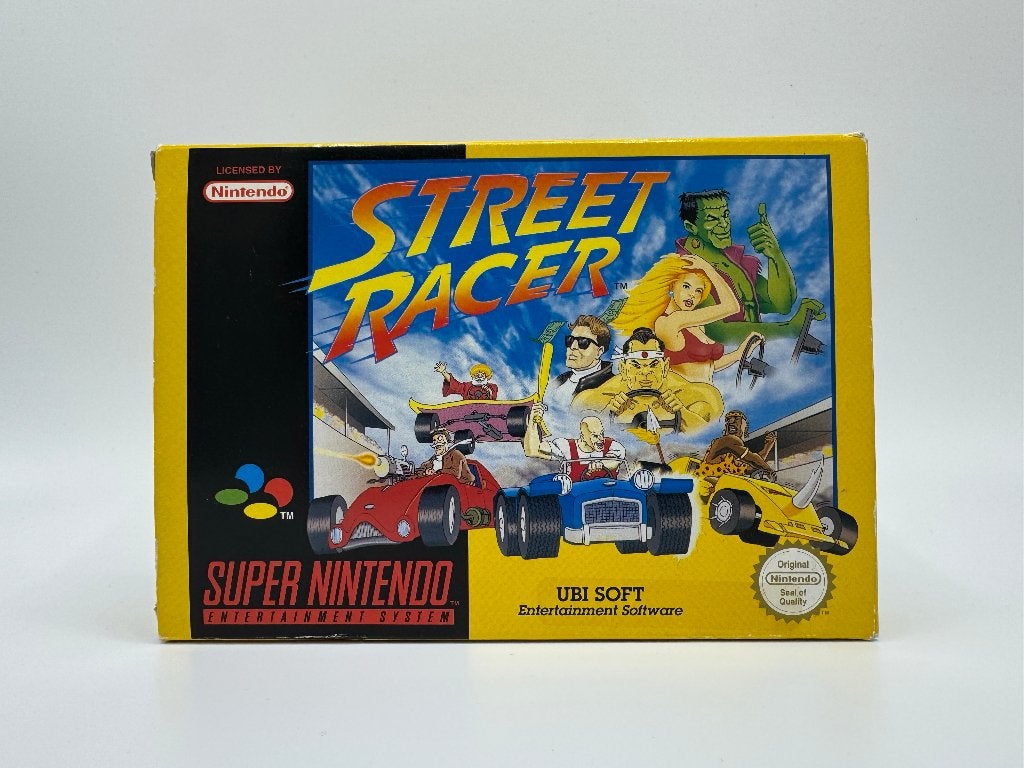 Street Racer - EUR - Super Nintendo, Gebruikt, Support@nintendo.eu, Racen en Vliegen, 2 spelers