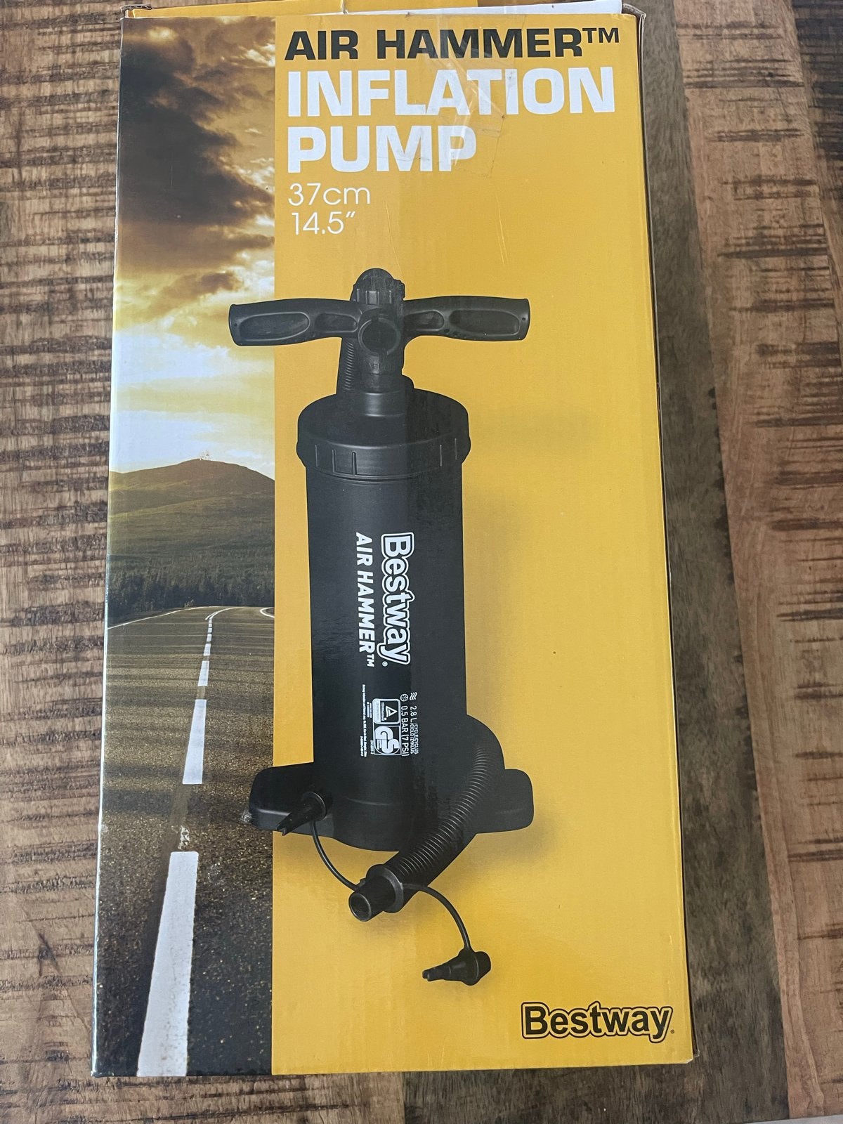 Bestway Air Hammer Opblaaspomp 37cm, Caravans en Kamperen, Ophalen of Verzenden, Zo goed als nieuw