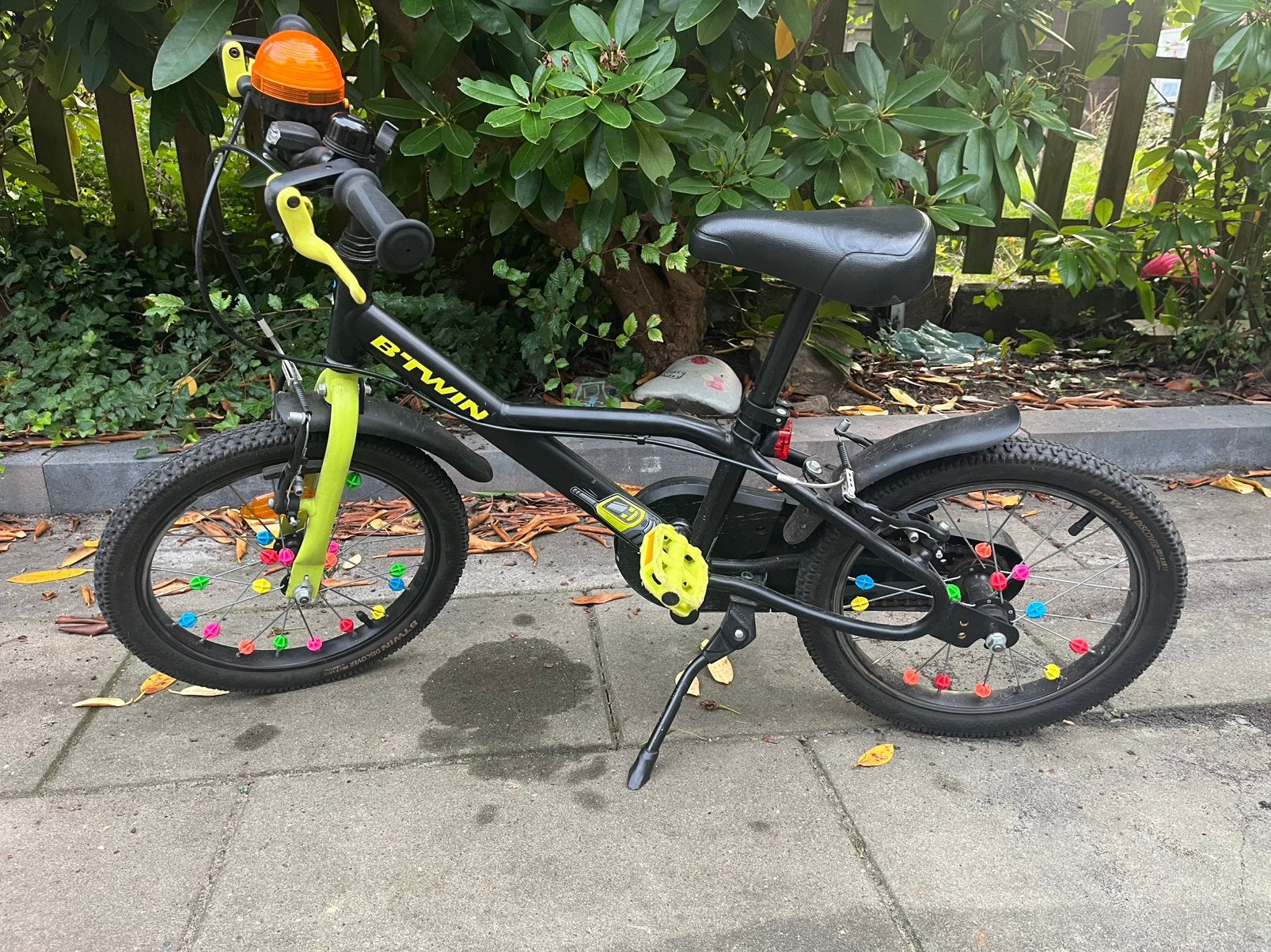 16 inch Btwin kinderfiets, Fietsen en Brommers, Ophalen, Gebruikt, Velgrem, 16 tot 20 inch