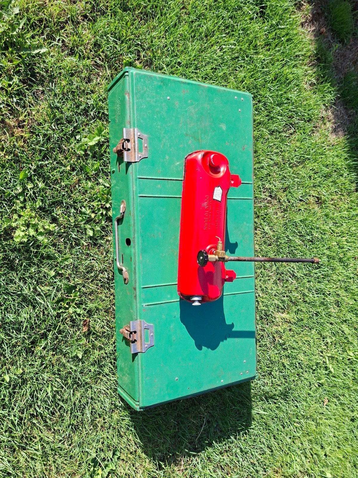 Zeldzame 3-pits Coleman fuel stove, Ophalen of Verzenden, Gebruikt
