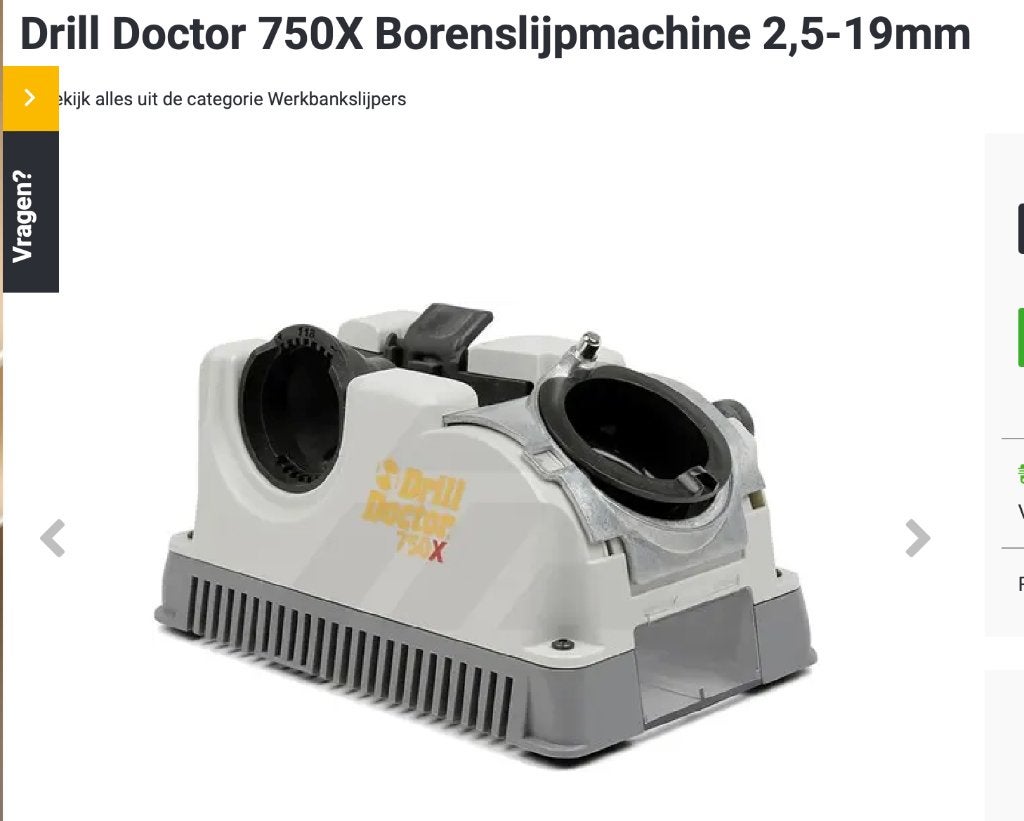 Drill Doctor Professionele Borenslijpmachine, Ophalen of Verzenden, Zo goed als nieuw, Minder dan 700 watt, Overige typen
