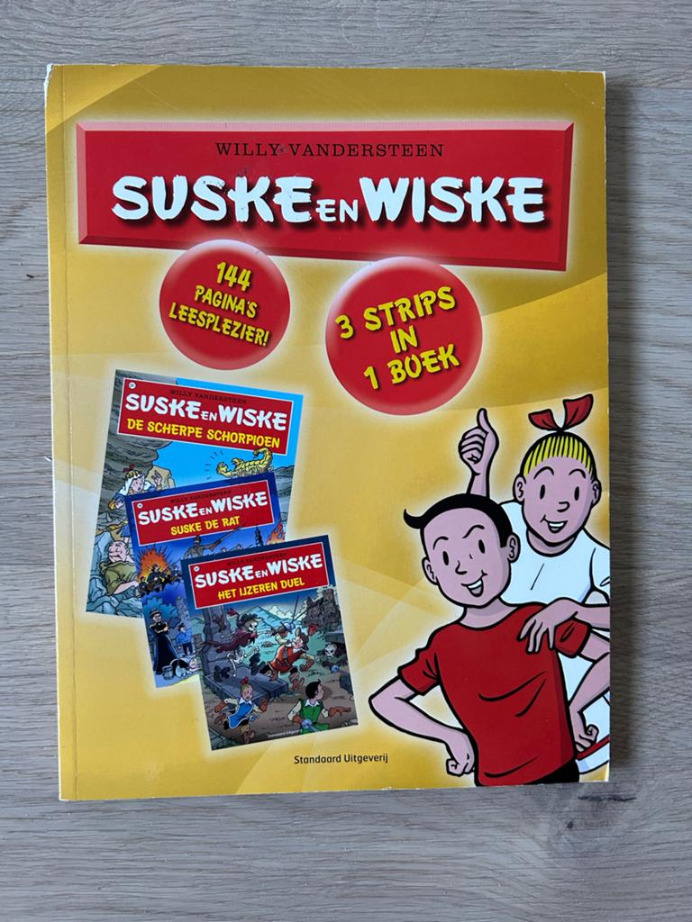 Suske en Wiske: 3 strips in 1 boek, Meerdere stripboeken, Ophalen of Verzenden, Zo goed als nieuw