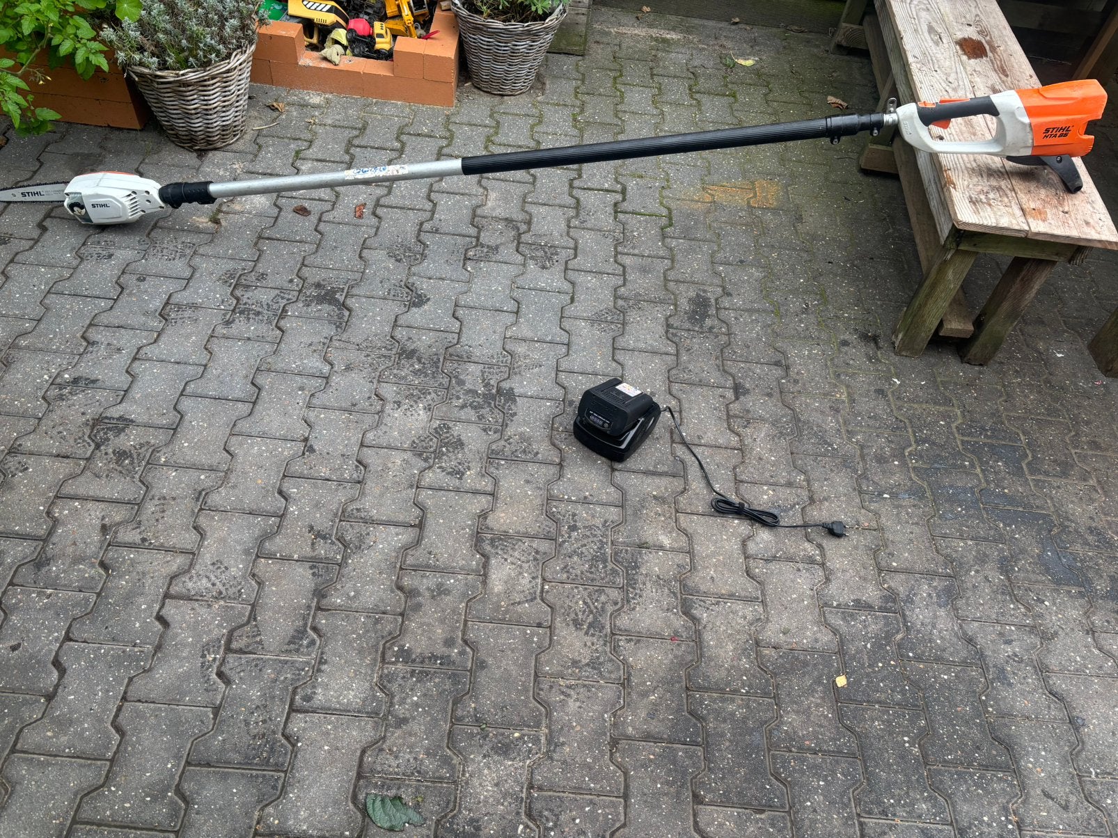 Stihl hta85 accu stokzaag set, Tuin en Terras, Ophalen, Zo goed als nieuw